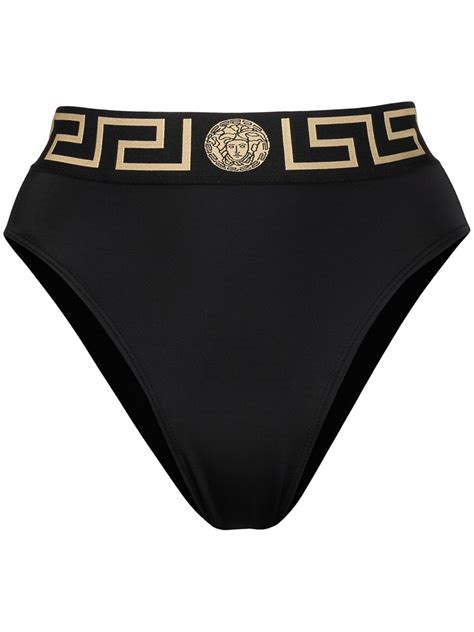 versace blue bathing suit|versace high waisted bikini bottom.